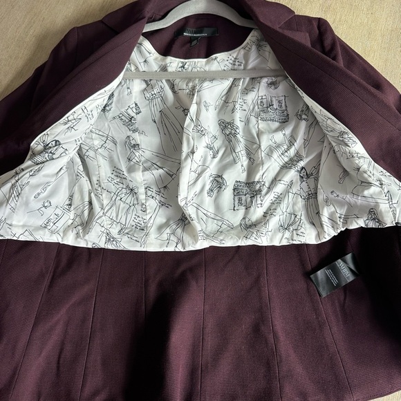 White House Black Market Women's port houndstooth Blazer 2 - Picture 4 of 10